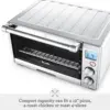 the Compact Smart Oven Countertop Toaster Oven, Brushed Stainless Steel 5