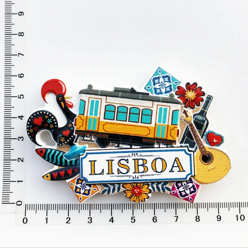 Magnete Frigo 3D Portogallo | Souvenir Viaggio In Resina Fatta A Mano | Decorazione Cucina Casa | Regalo Turistico Originale 5-10 Cm - 4