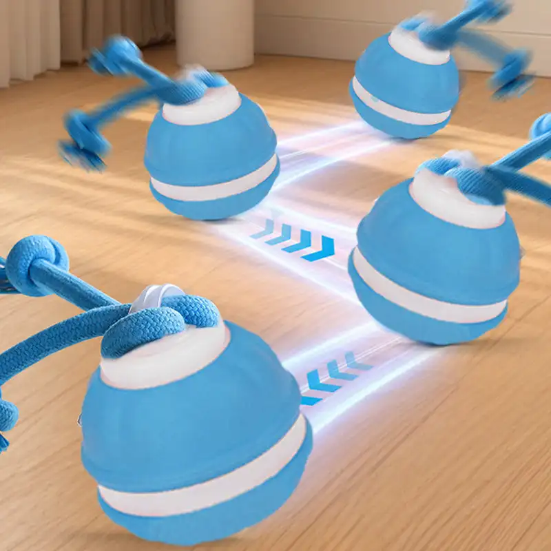 Interactive Rolling Cat Ball Electronic Interactive Pet Toy USB Rechargeable Moving Ball Automatic Moving Toy With Bird Sounds