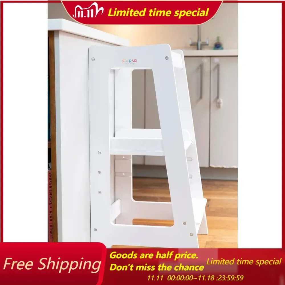 Toddler Tower Toddlers Kitchen Stool Helper Kids Kitchen Step Stool Adjustab