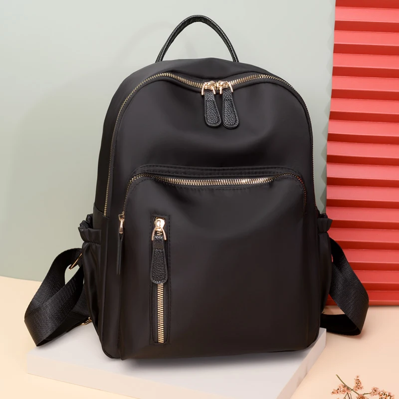 

Водонепроницаемые рюкзаки из ткани Оксфорд с защитой от кражи, повседневная практичная школьная сумка, Женский дорожный рюкзак, женские дизайнерские сумки на плечо