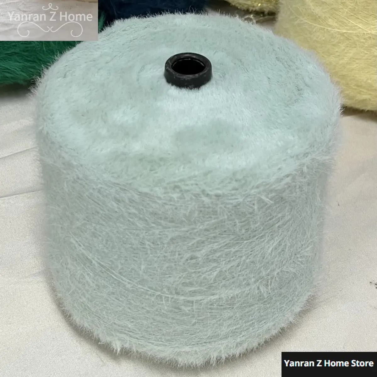 Long Haired Mink Wool Yarn Skin Friendly Non Shedding Non Pilling Hand Woven Shawl Jacket Scarf Soft Baby Sweater Thread Yarn 5