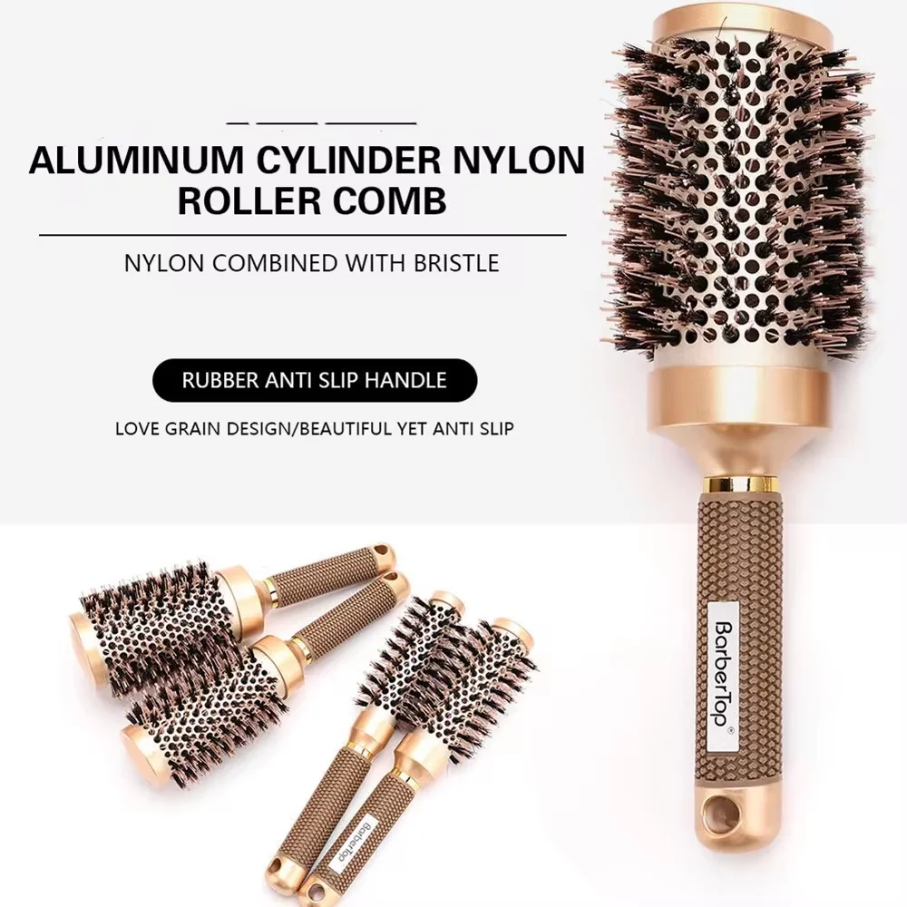Hair Styling Brush Pro Salon Hairdressing Comb Curling Hairbrush