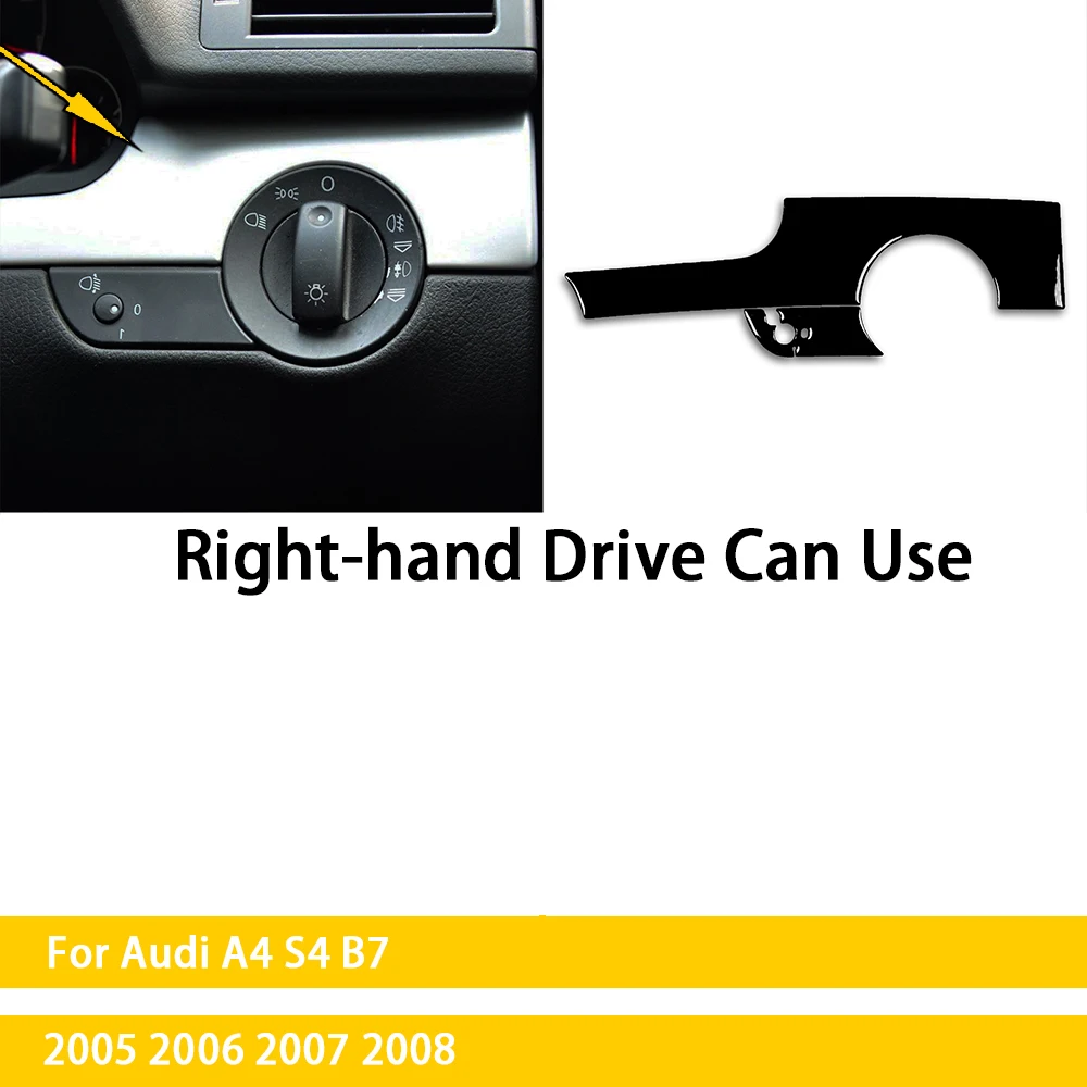 JUNPIY Sourcils De Phare, For A4 B7 S4 2006 2007 Piano Black Eyelid