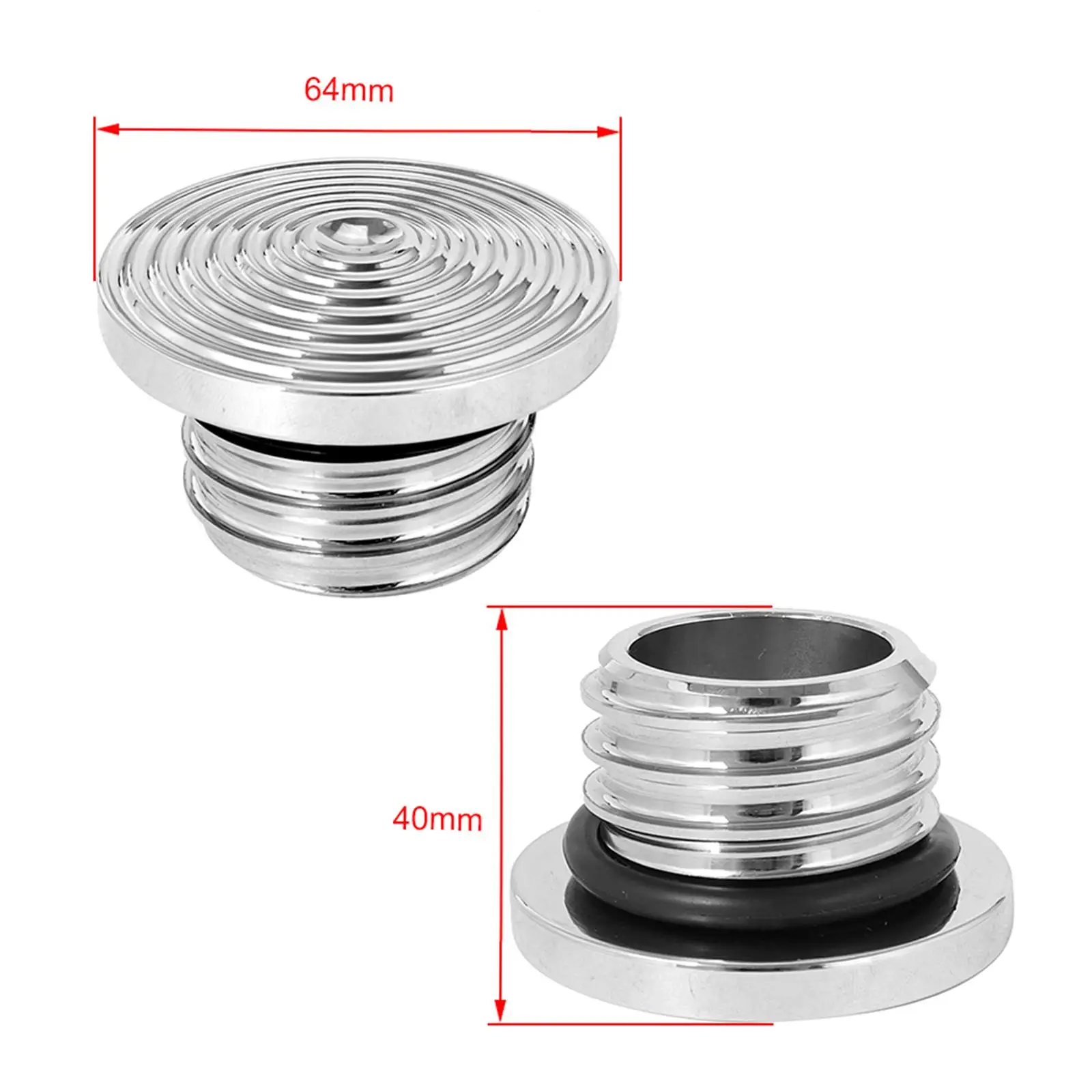 Motorcycle , Decorative Cover, Aluminum Alloy, Screw Thread Fits 1992- ACC Spare Parts Easy to Install Replace
