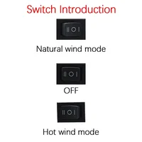 Ventilateur portatif de ventilateur de ventilateur d'air chaud de puissance électrique au Lithium vent chaud et froid double Mode pour Makita pour Bosch pour DeWalt pour Milwaukee 5