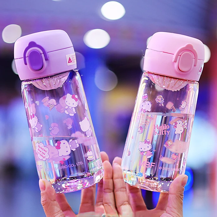 

Sanrio Kuromi My Melody Cinnamoroll Hello Kitty Drinkware Children Drinking Cup Primary School Students Cute Portable Baby Cup