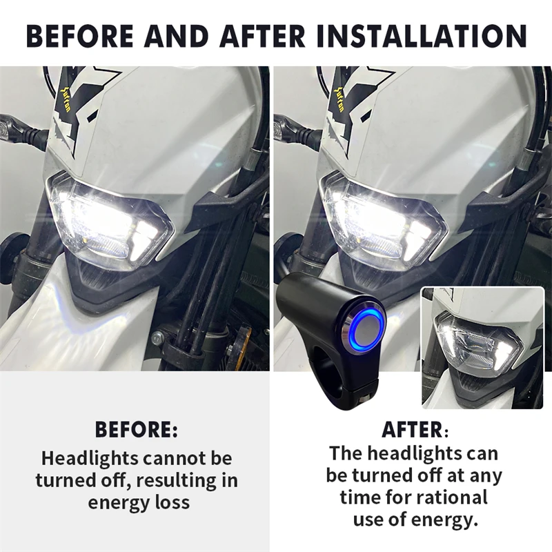 Plug N Play Headlight Switch Light Plug For Sur Ron Sur-Ron Ultra Bee 2023 Off Road Part 12V Electric Off-Road Bike Accessories