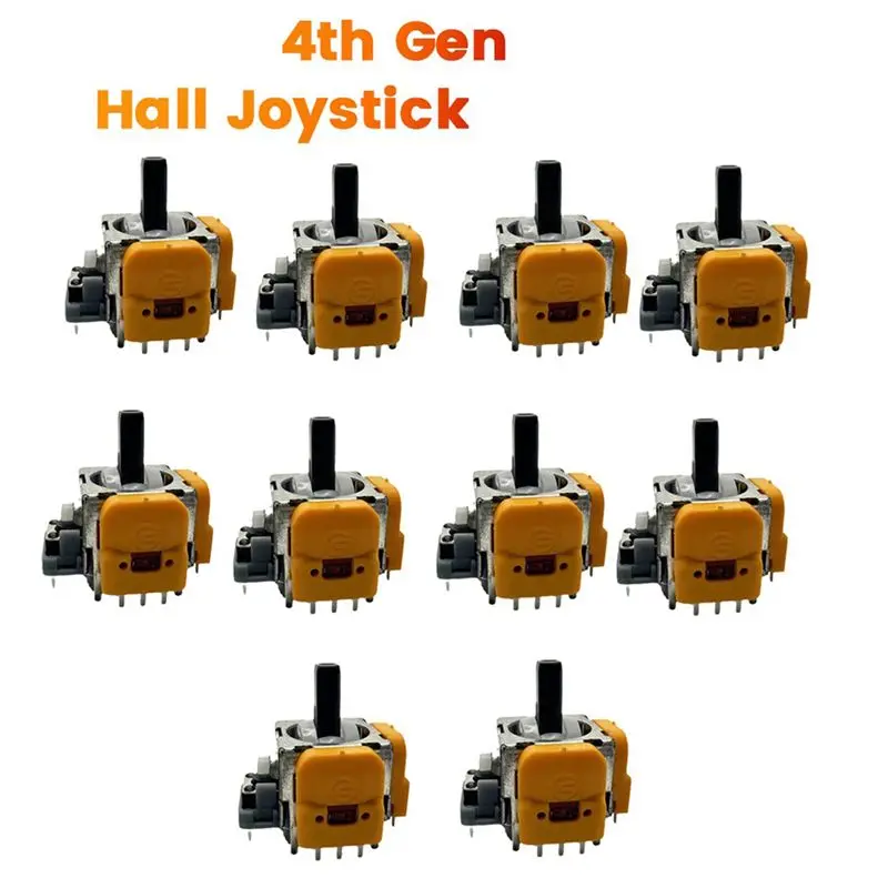 PS5 게임 콘솔용 탑-100PCS 4세대 홀 전자기 조이스틱 GINFULL용 고정밀 조절식 조이스틱