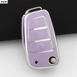 Premium TPU Car Key Case Cover - Stylish Protection (Purple only case)