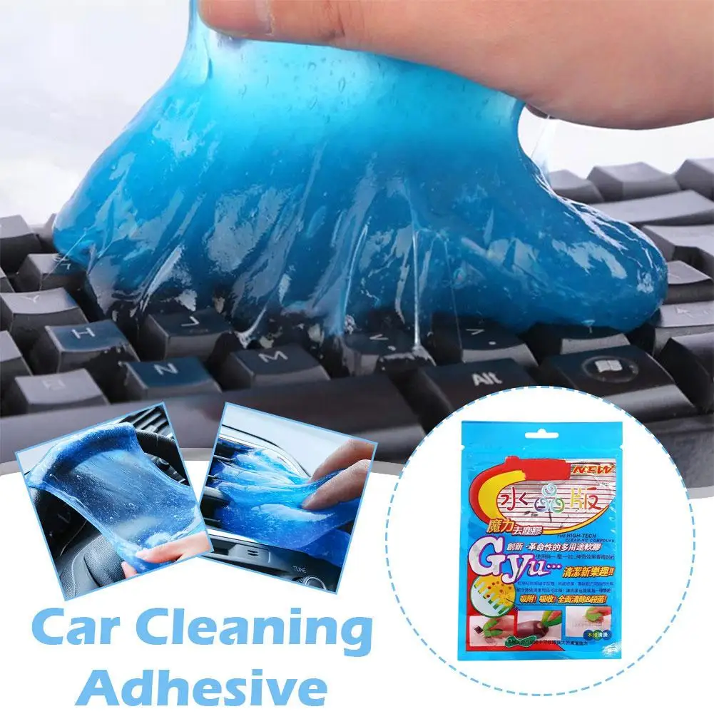 Car Cleaning Gel Slime Magic Mud Automobile Air Vent Computer Keyboard Dirt Dust Remover Gel Car Wash Interior Cleaning Tool - 2