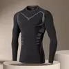 Men's T-shirt Men Running Sport T Shirt Men Compression Fitness Tops Tee Quick DryTight Training Gym Sport Running Shirts Jersey