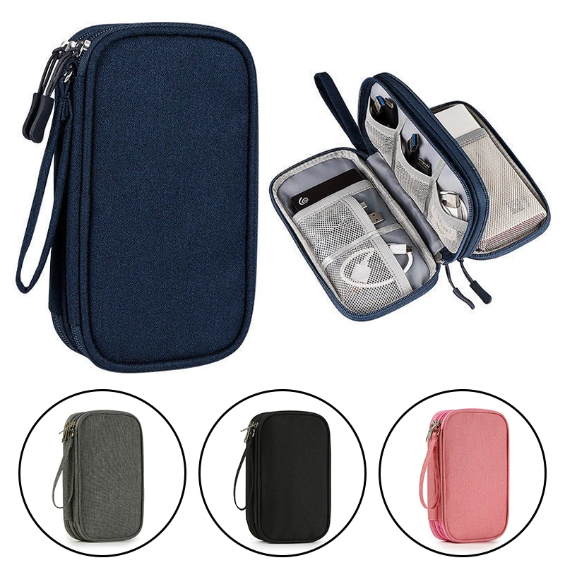 Travel Cable Organizer Bag Pouch Carry Case Portable Waterproof Single