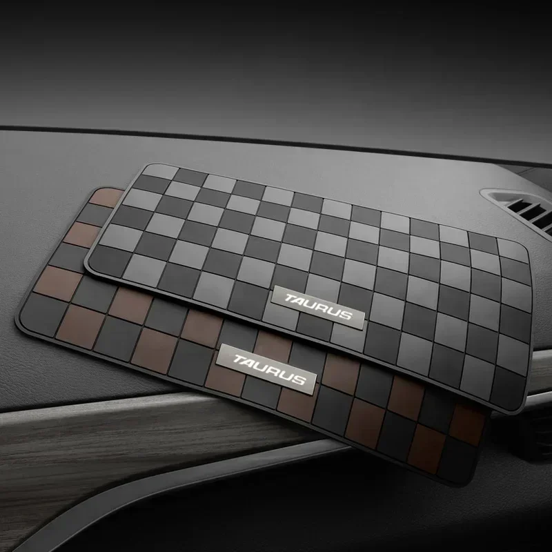 

Car Dashboard Non Slip Mat Pads For Ford Taurus Auto Phone Holder Mat Anti-skid Dashboard Car Plaid Mat Interior Accessories