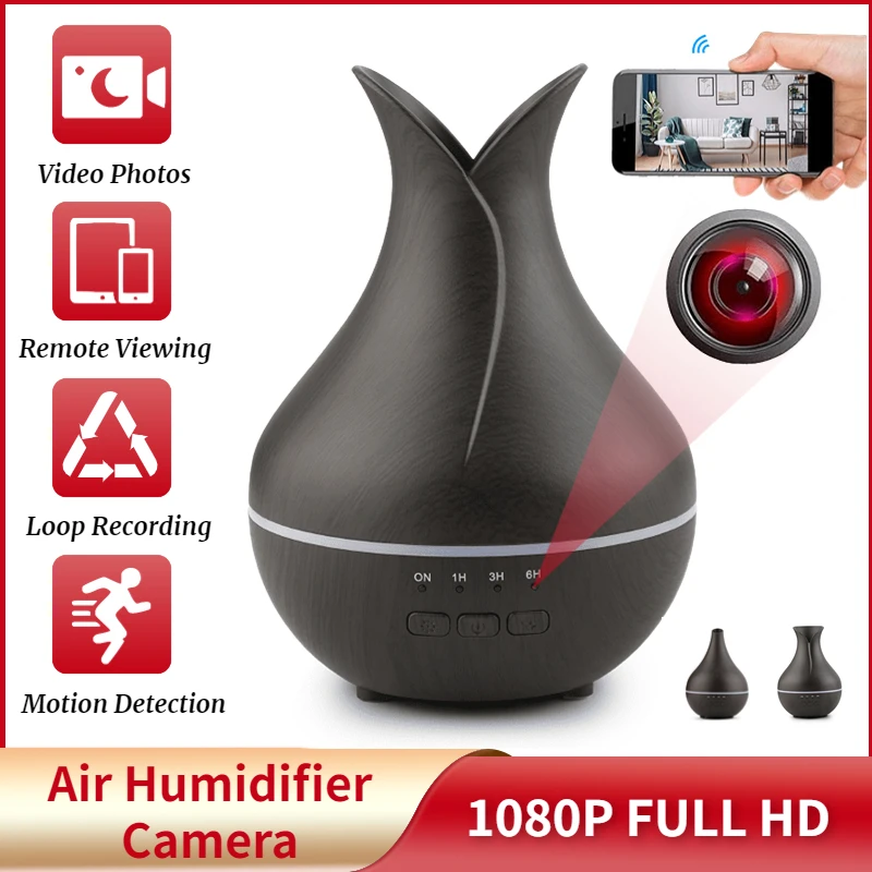 1080PHDMiniCameraWIFIAirHumidifierCameraEssentialOilNebulizer
