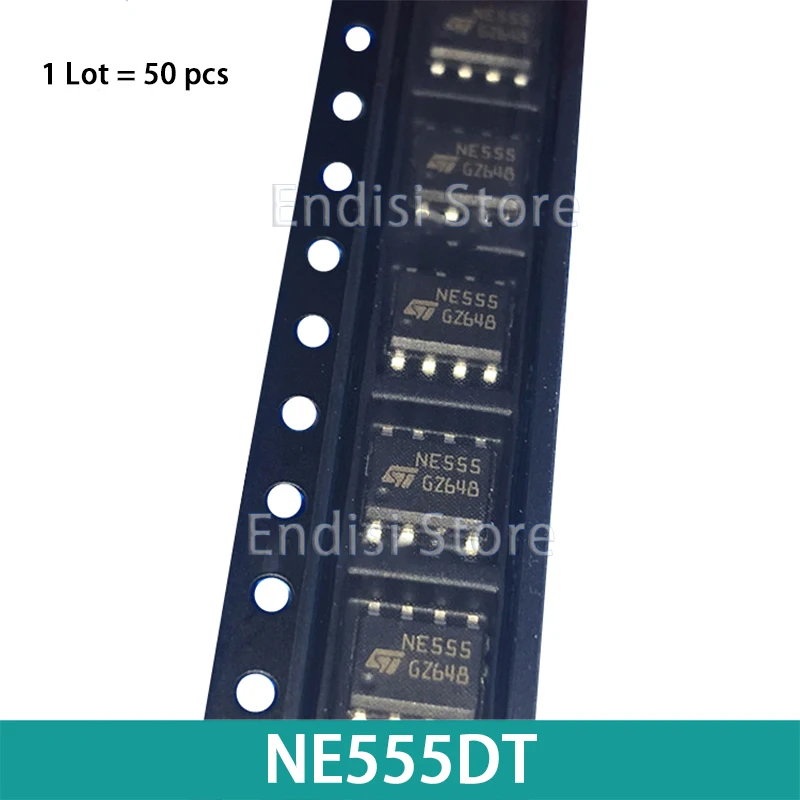 

50PCS NE555DT NE555 SOP-8 ST General-purpose single bipolar timers IC chip