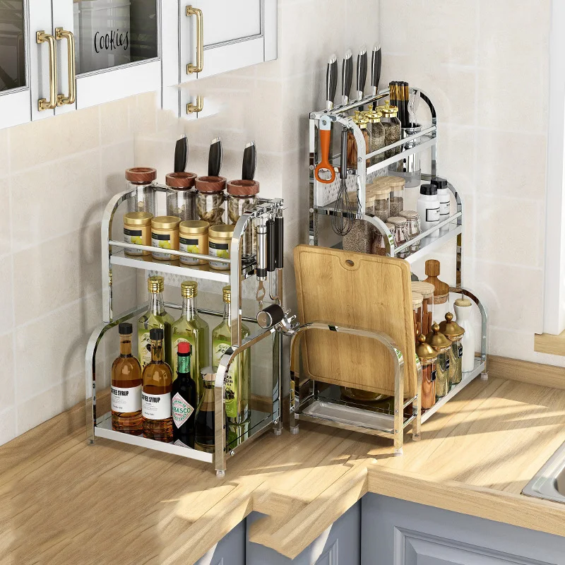 Kitchen Stainless Steel Dish Drainer Large Storage Rack Shelves Drying Sponge Holder Useful Organizer Cozinha Home Supplies | Дом и сад