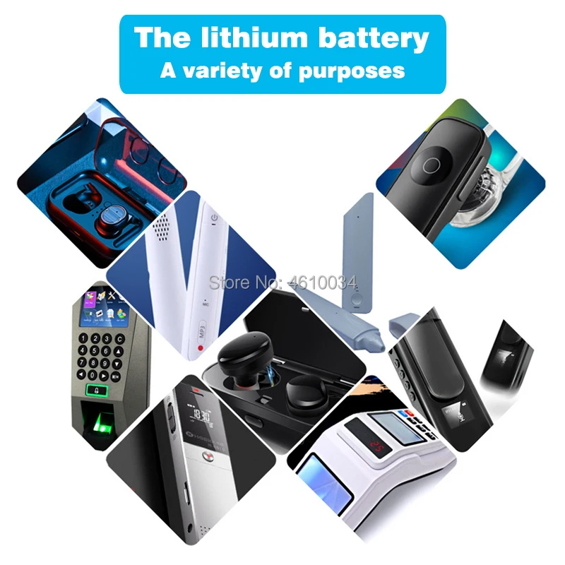 Rechargeable Lithium Batteries 3.7V 120mAh 30*10*4mm 401030 lithium ion li ion MP3 MP4 MP5 DVD toy mobile bluetooth earphone lipo rechargeable cell rechargeable lithium batteries