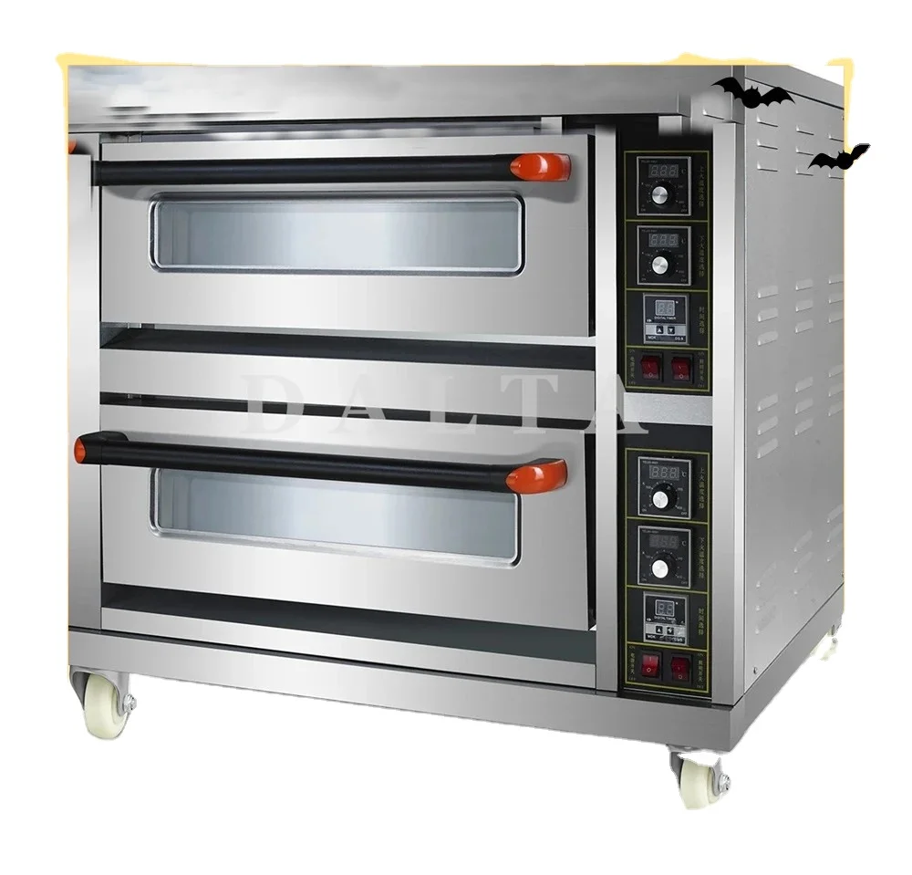 

Commercial Bread Making Machine Gas Baking Ovens 2 Deck 4 Trays Bakery Oven for restaurant sale