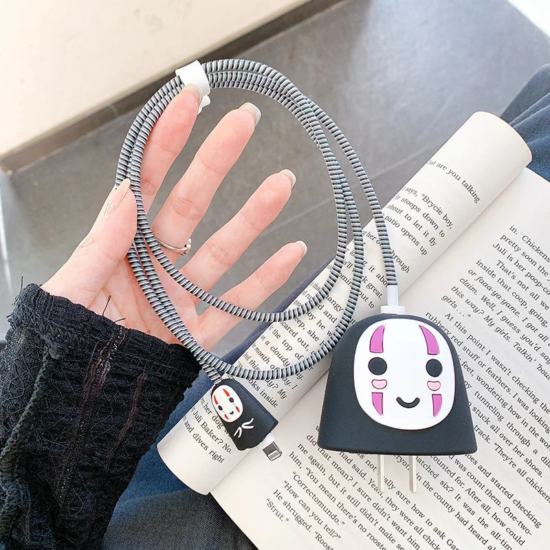 Protector De Cargador Y Cable Para IPhone - Kit Con Diseño De Flor Camelia 3D, Anti-mordeduras De Mascotas