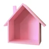 Creative Wooden Hut Shape Wall Shelf Wood Hanging Shelf Shelves Small Fabric Organizer for Home Decoration, Many 3