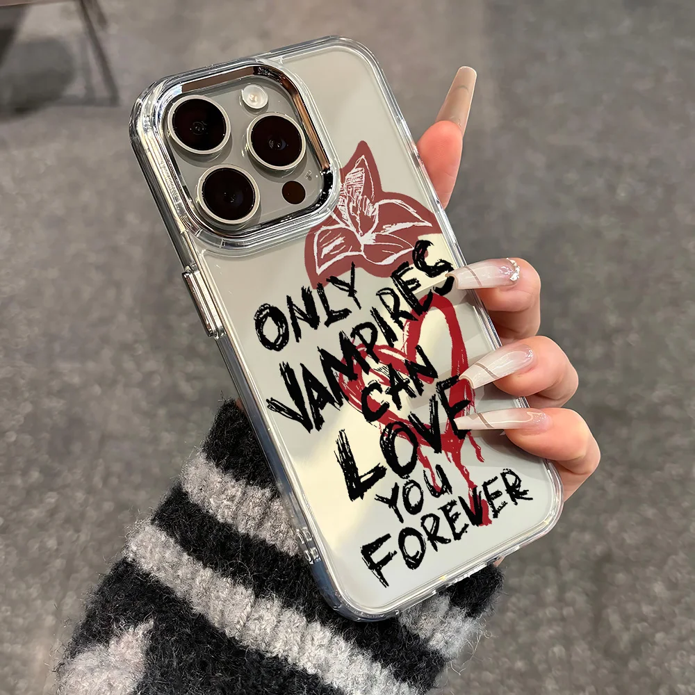 Korean English Flower Love Soft Phone Case