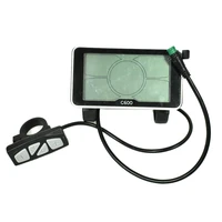 Écran d'affichage de vélo électrique avec connecteur étanche, LCD Cfemale, grand écran de 4 pouces, protocole 5S, 24V, 36V, 48V 1