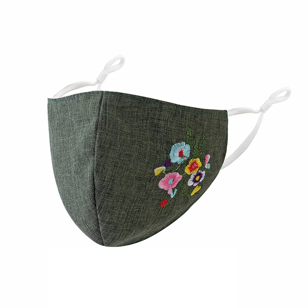 Adult Washable Print Breathable Windproof Protective Mask Outdoor Dust-Proof Face Protective Mask Reusable Washable 1PC