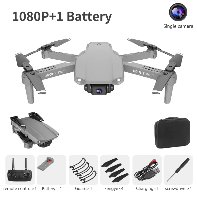 E99 Pro2 RC Mini Drone 4K 1080P 720P Dual Camera WIFI FPV Aerial Photography Helicopter Foldable Quadcopter Drone Toys Gift toy helicopter RC Helicopters