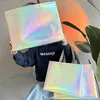 StoBag 10pcs Laser Non-woven Tote Shoulder Bags Shopping Fabric Woman Storage Reusable Large Pouches Custom Logo(Extra Fee) 2