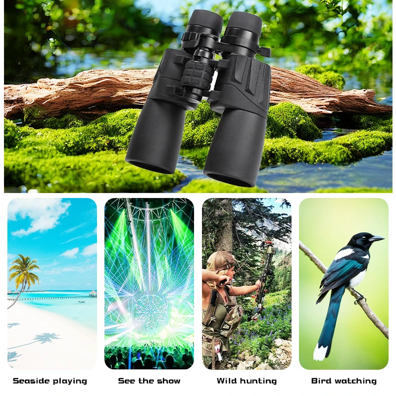 Eyebre New MZW13 10-30x50 Binoculars BAK4 Prism With High-Definition Zoom And High Magnification For Outdoor High-End Telescopes 4
