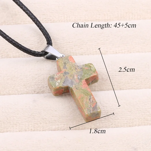 Cross Shape Pendant Natural Stone Agates Charms Jaspers Quartz Cross Beads  for Jewelry Making Bracelet DIY Earrings 18x26mm - AliExpress