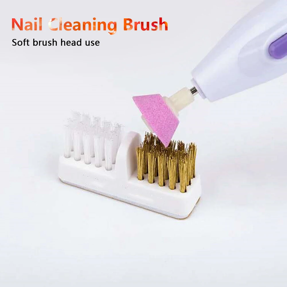 Electric Manicure Drills Cleaning Brush 1Pc Copper Wire Drill Bit