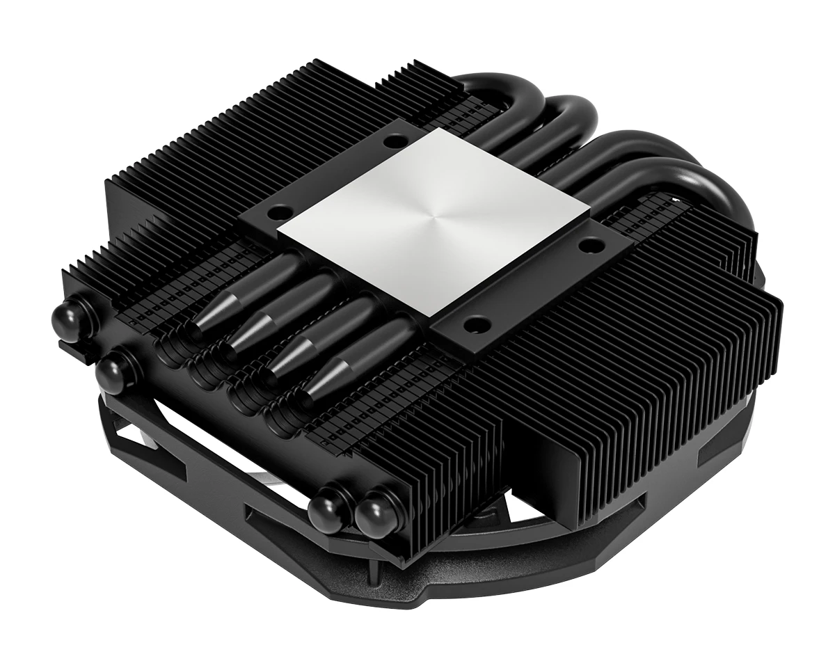 ID-Cooling IS-30 Black Low Profile 30mm Height Super Slim CPU Radiator LGA1700 1200 AM4 AM5 4 Heatpipe Cooling Fan A4 Chassis