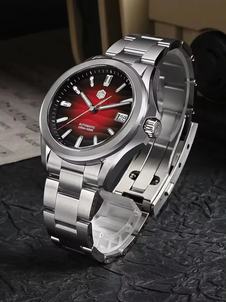San Martin 2024 New Gada Watch 39mm Desert Texture Men Dress Watch NH35 Automatic Mechanical Sapphire Waterproof 100m Luminous 4