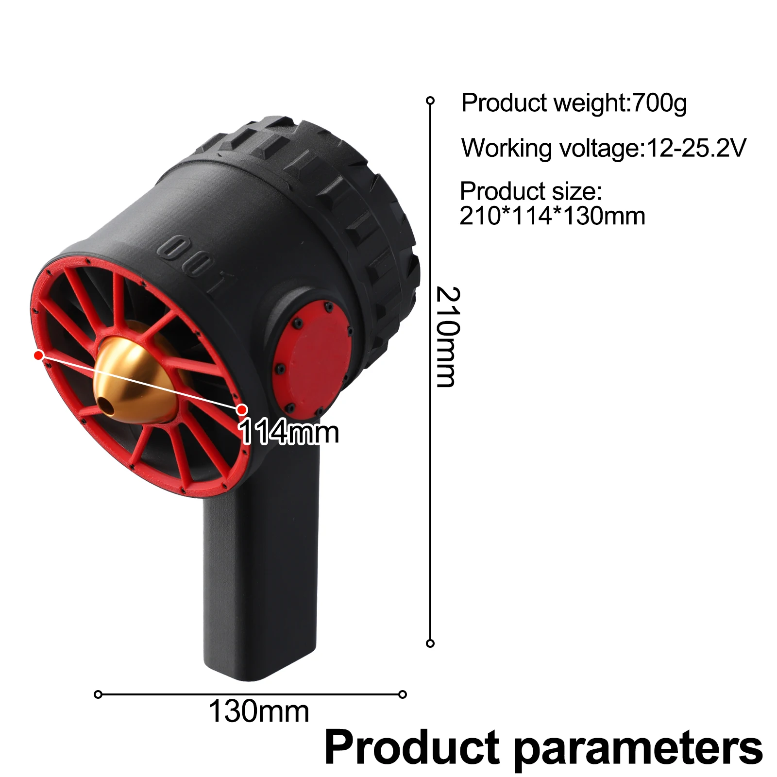 X90 TurboFan 금속 고속 채널 격렬한 터보 선풍기, 산업용 먼지 3000W 도구 액세서리, 90mm