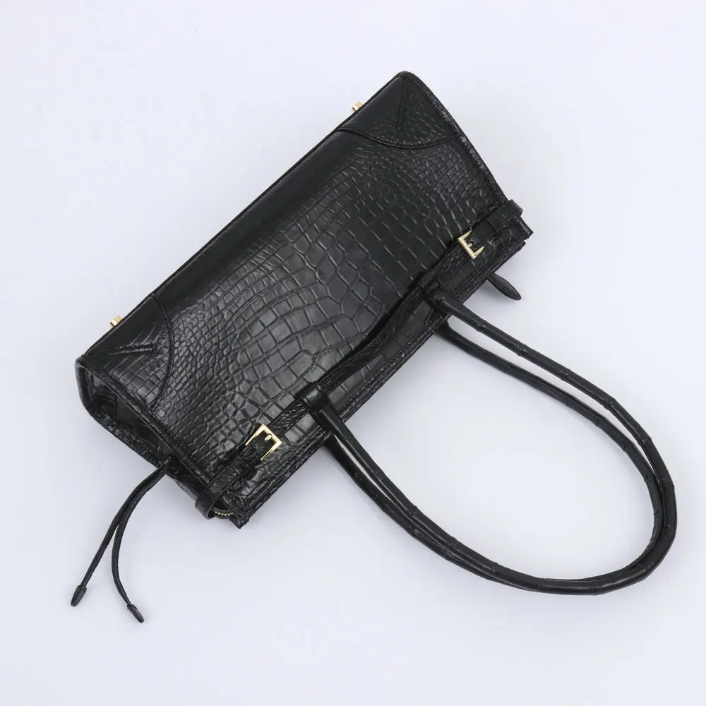 Genuine crocodile leather handbag