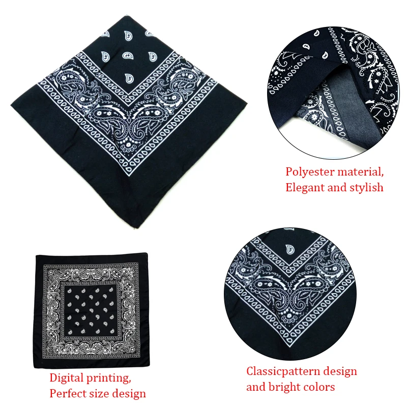 Vibrant Fashion Bandana for Men & Women - Hip Hop, Cycling, and Festive Accessory