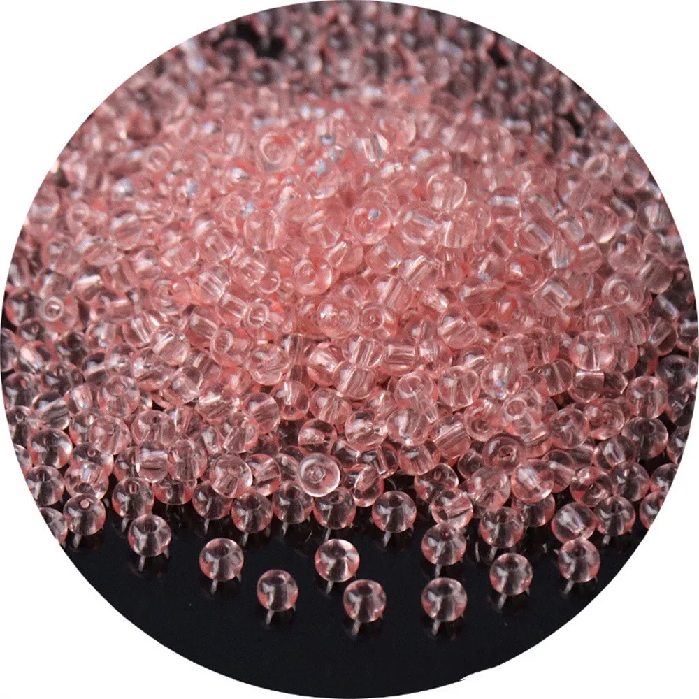 Vibrant Oling Transparent Glass Seed Beads for DIY Jewelry and Accessories