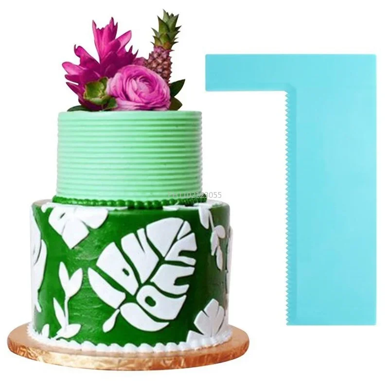 1Pcs Cake Scraper Decorating Comb Pastry Icing Smoother 8 Styles Design Textures Fondant Fashion Spatulas Baking Cake Tools