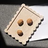 Wabi-Sabi Style Retro Natural Yellow Travertine Fruit Plate Tray Ornament Jewelry Plate Home Decor 3