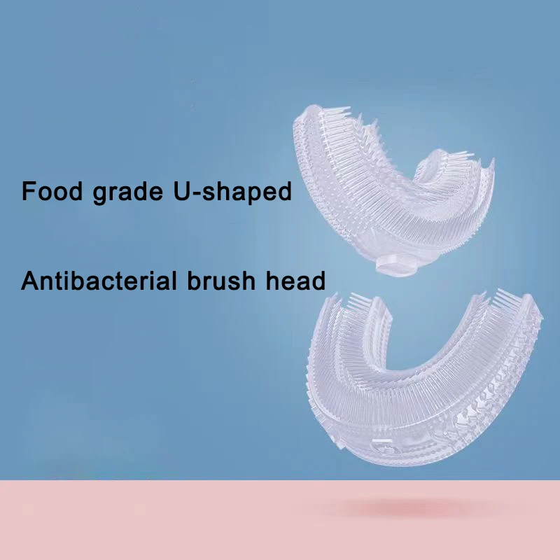 

U Shape Replacement Heads for 2-6 / 7-15 Years Old Kids Children 360 Degrees Electric Toothbrush Silicone Teeth Tooth Brush Head