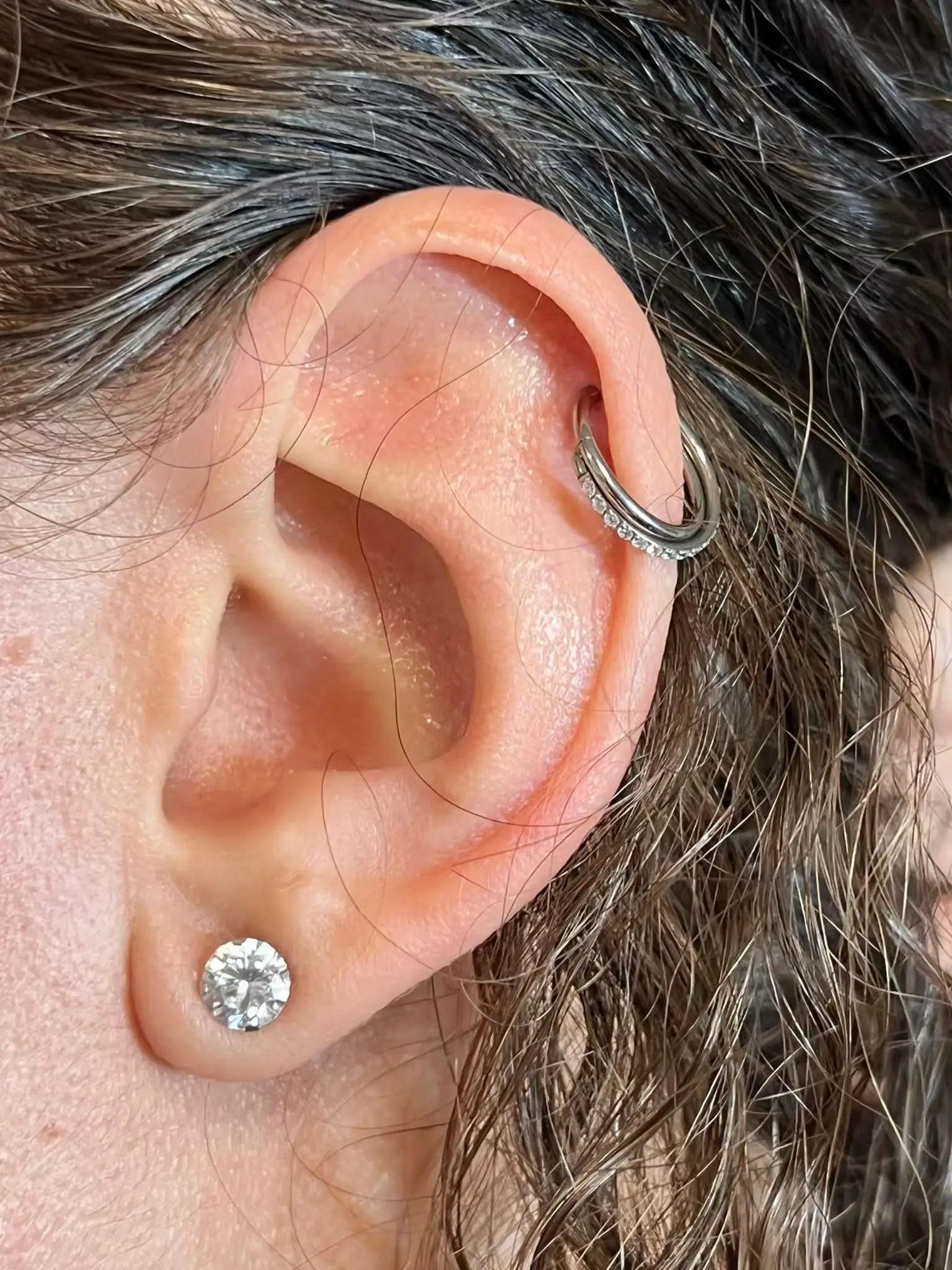 ASTM F136 Titan Piercing Klappbarer Segment-Septumring Nasenringe Clicker Ohrknorpel Tragus Helix Conch Körperschmuck Ohrringe – Detail 10