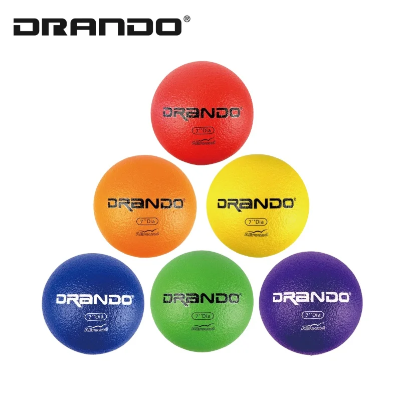 Dodgeball,7 inch, Skin Foam Dodgeball, Low Bounce, Handball, Kickball, Playground Ball, Classic Coat Black & White Dodgeball