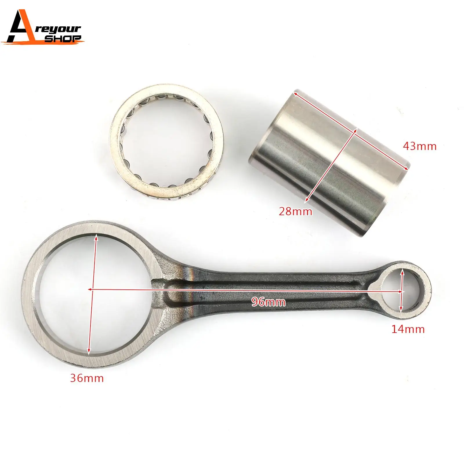 

Areyourshop For Honda PCX125 SH125i CLICK125i 125 06381-KWN-900 2010 2011 ENGINE Connecting Rod Crankshaft Rebuild Kit