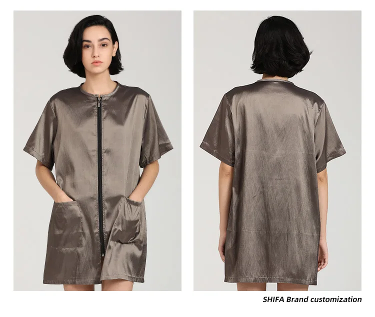 Hair Salon Smock Salon Client Gown Short Sleeve Bathrobes Hair Cutting Cape Professional Hairdressing Clothes Hairdresser Apron haircut cape,hairdressing cape