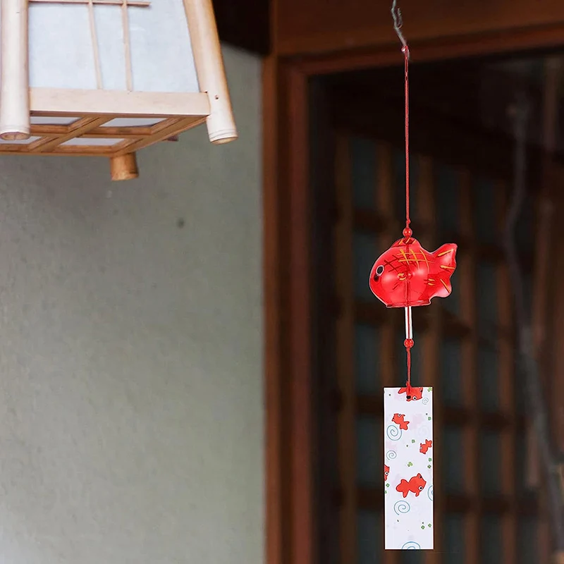 Furin – Sagoma di Pesce Rosso - Campane a vento Giapponesi 13 Furin – Sagoma di Pesce Rosso - Campane a vento Giapponesi - immagine 9