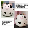 Camping Cookware Cartoon Piggy Bank Lovely Ceramics Cow Design Baby Warming Tray 4