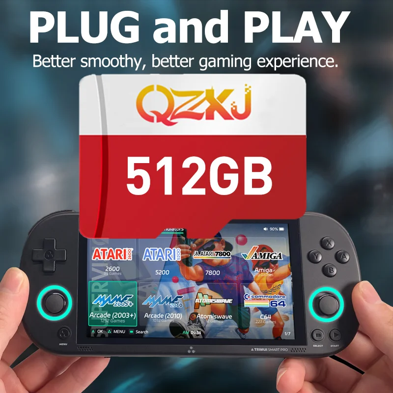Trimui Smart Pro Game Console System Card Plug and Play Pre-install 30000+ Retro Games More Emulators SD Card game card video game cartridge