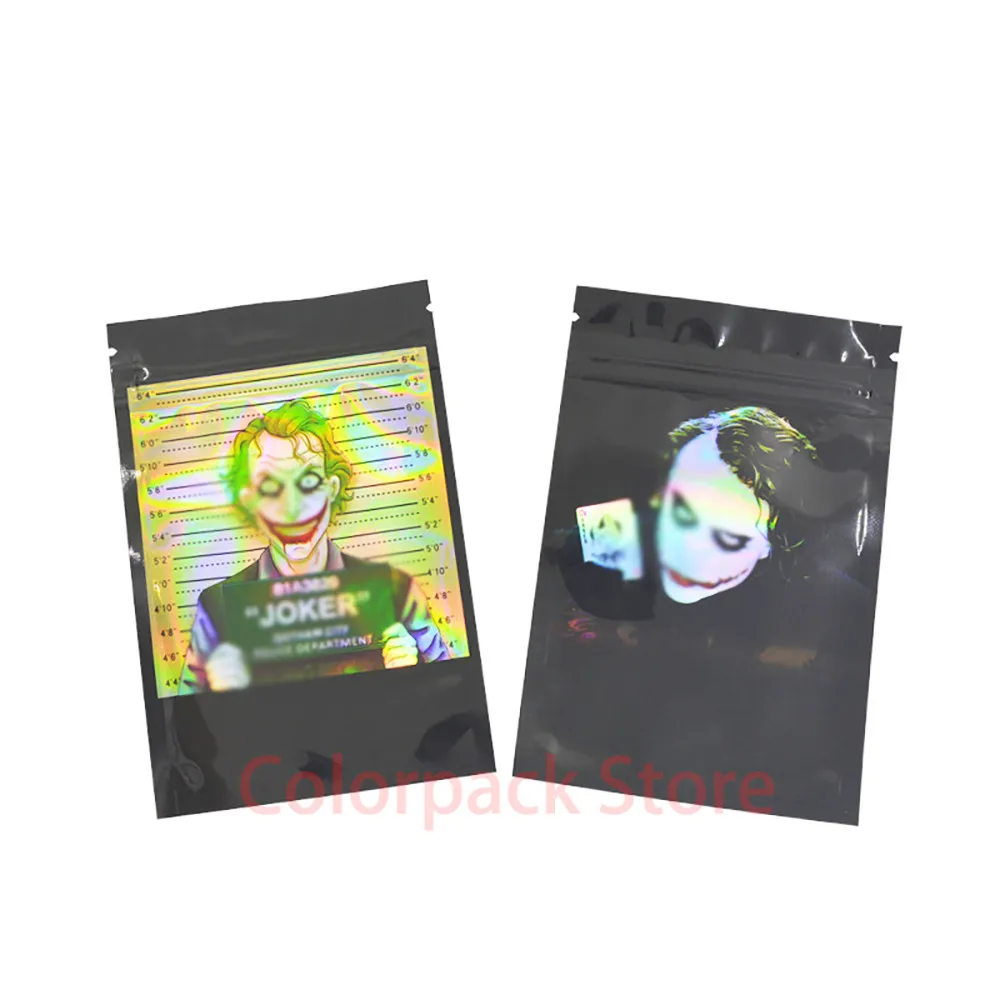 

Joker Zip Lock Plastic Bags Pouches Eco-Friendly Waterproof Food Storage Packaging Bag For Candy Coffee Beans 8.5x13 CM
